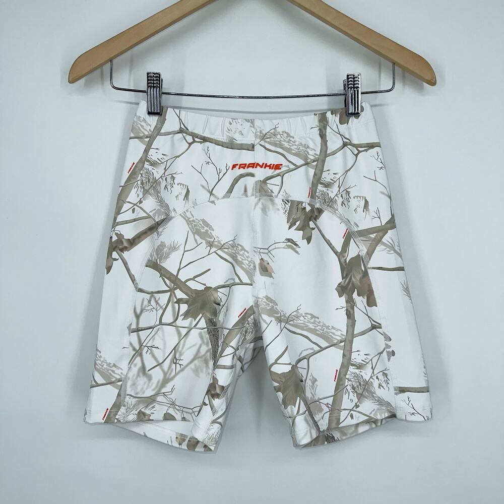 Frankie Collective F1 Icy Bike Shorts Hunting Camo Camouflage Biker Short NWT